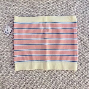 Ribbed cropped tube top